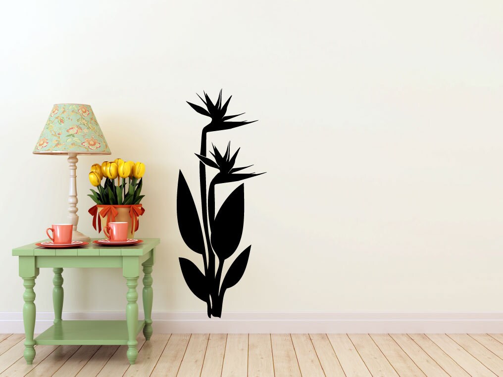 Birds of Paradise flower vinyl Wall DECAL tattoo interior