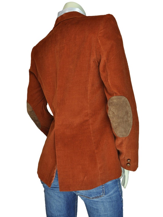 corduroy blazer with elbow patches for women