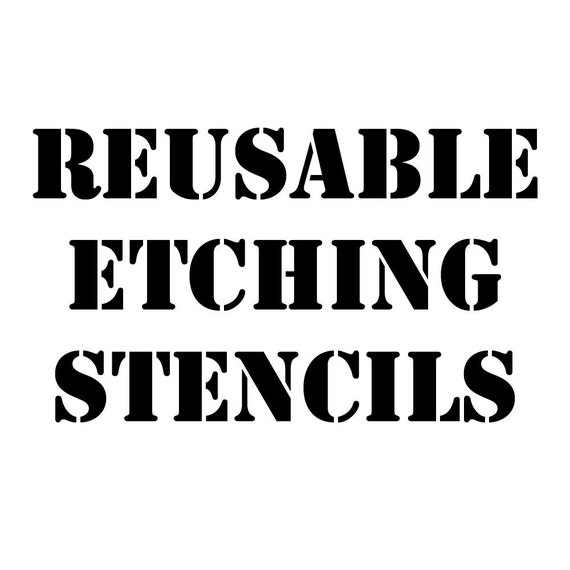 reusable glass etching stencils custom adhesive by rightsidestuff