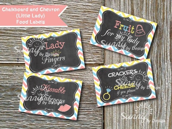 Chalkboard food labels printable Il_570xn