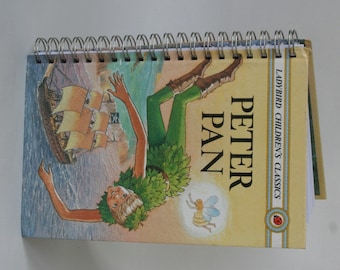 Ladybird book Peter Pan notebook recycled from a vintage book