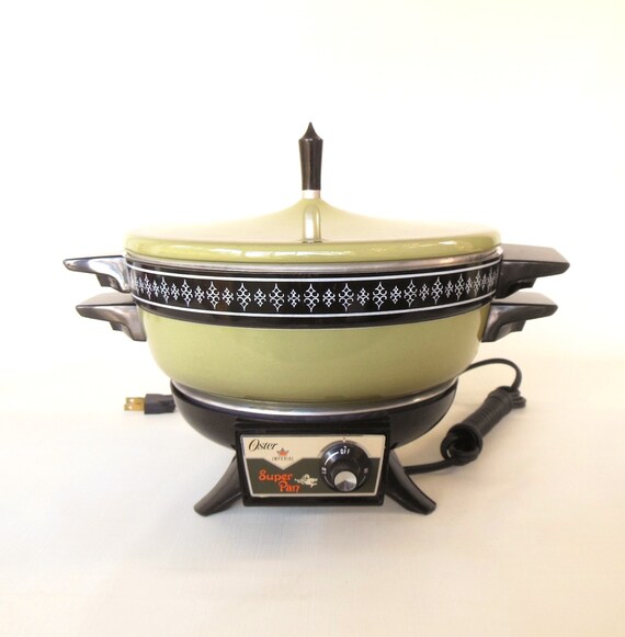 Oster Super Pan Electric Fondue Pot Chafing Dish Buffet Server