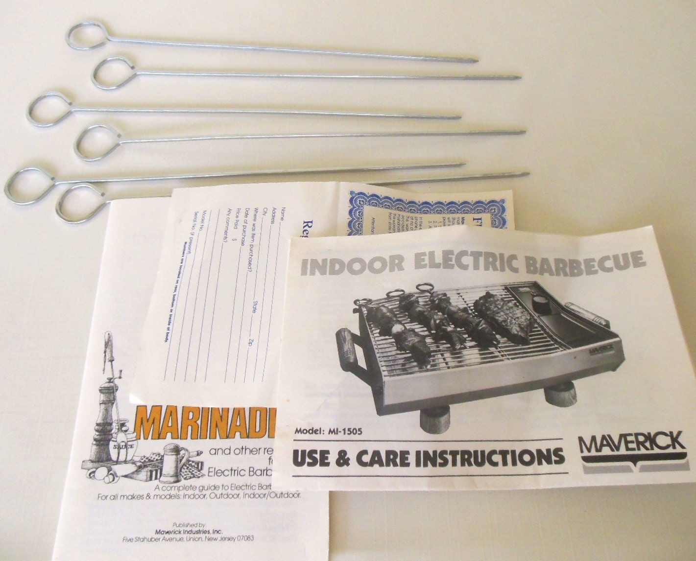 Maverick Electric Grill MI1505 New Vintage 1980s Indoor