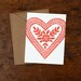 Single Hand Block Printed Card