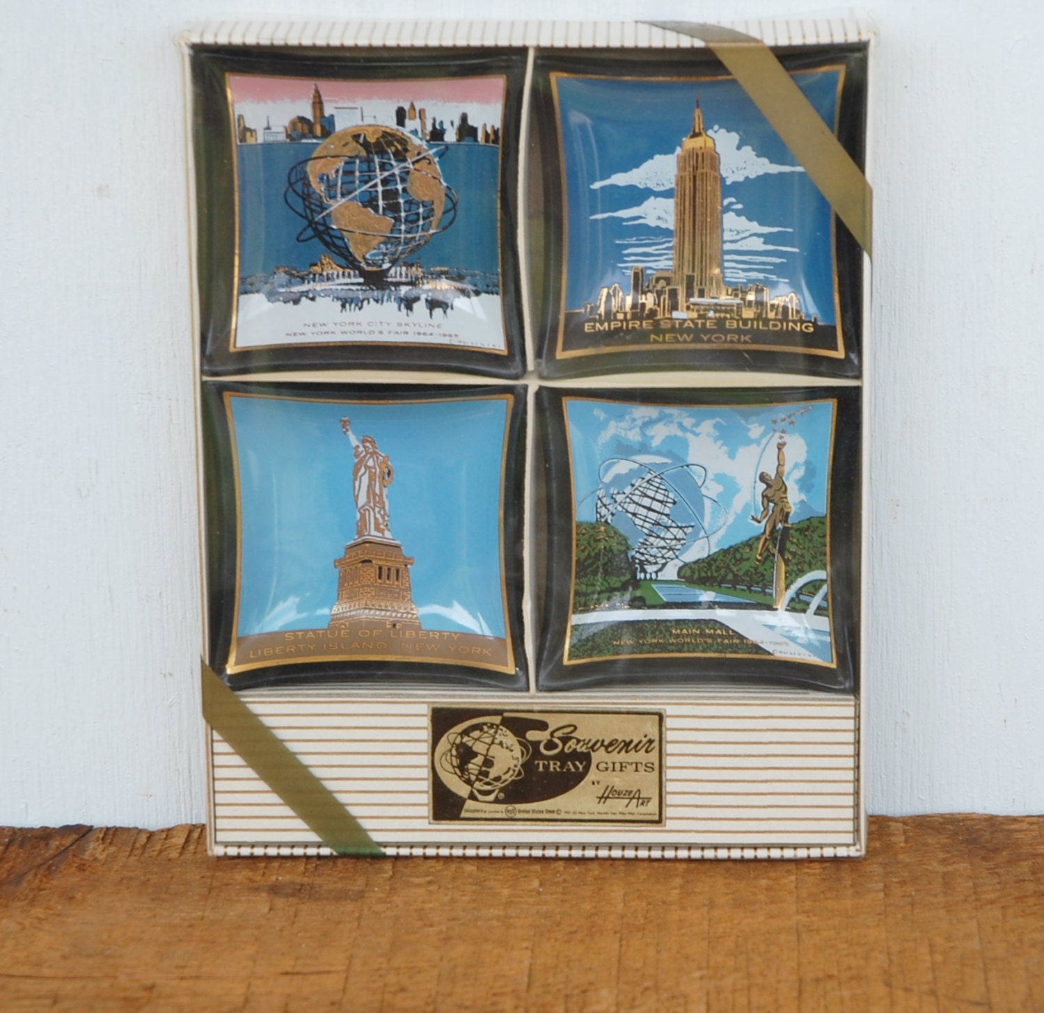 Vintage New York City Souvenir Tray Gifts by Houze Art