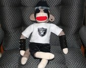 Sock Monkey Oakland Raiders Fan Sock Monkey Oakland Raiders Fan
