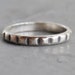 Size 6.5 - One Sterling Silver Notched Stack Ring