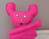 pink bat plushie