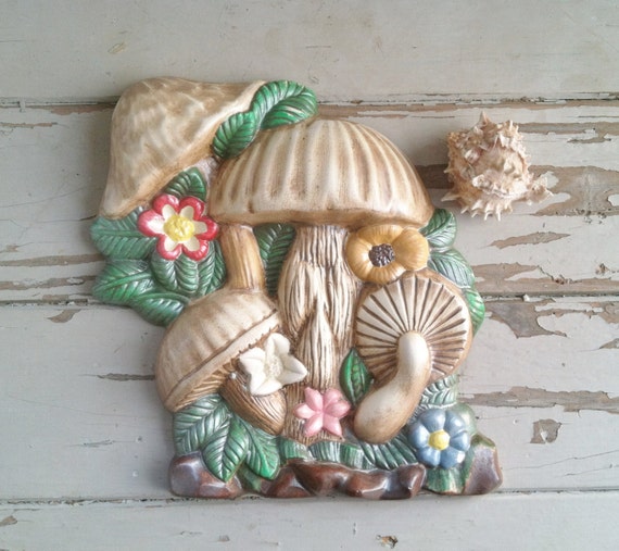 ceramic mushroom wall art
