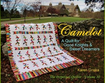 Camelot Quilt Pattern, Indian Quilt, Modern Scrap Quilt Pattern, Boy or Girl, Easy, PDF, qtm, immediate download