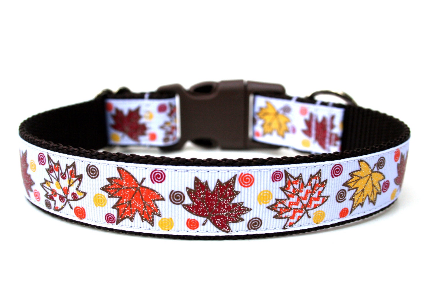 Autumn Dog Collar 1 Fall Dog Collar by Wagologie on Etsy
