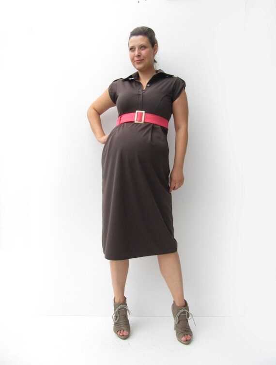 maternity brown dress