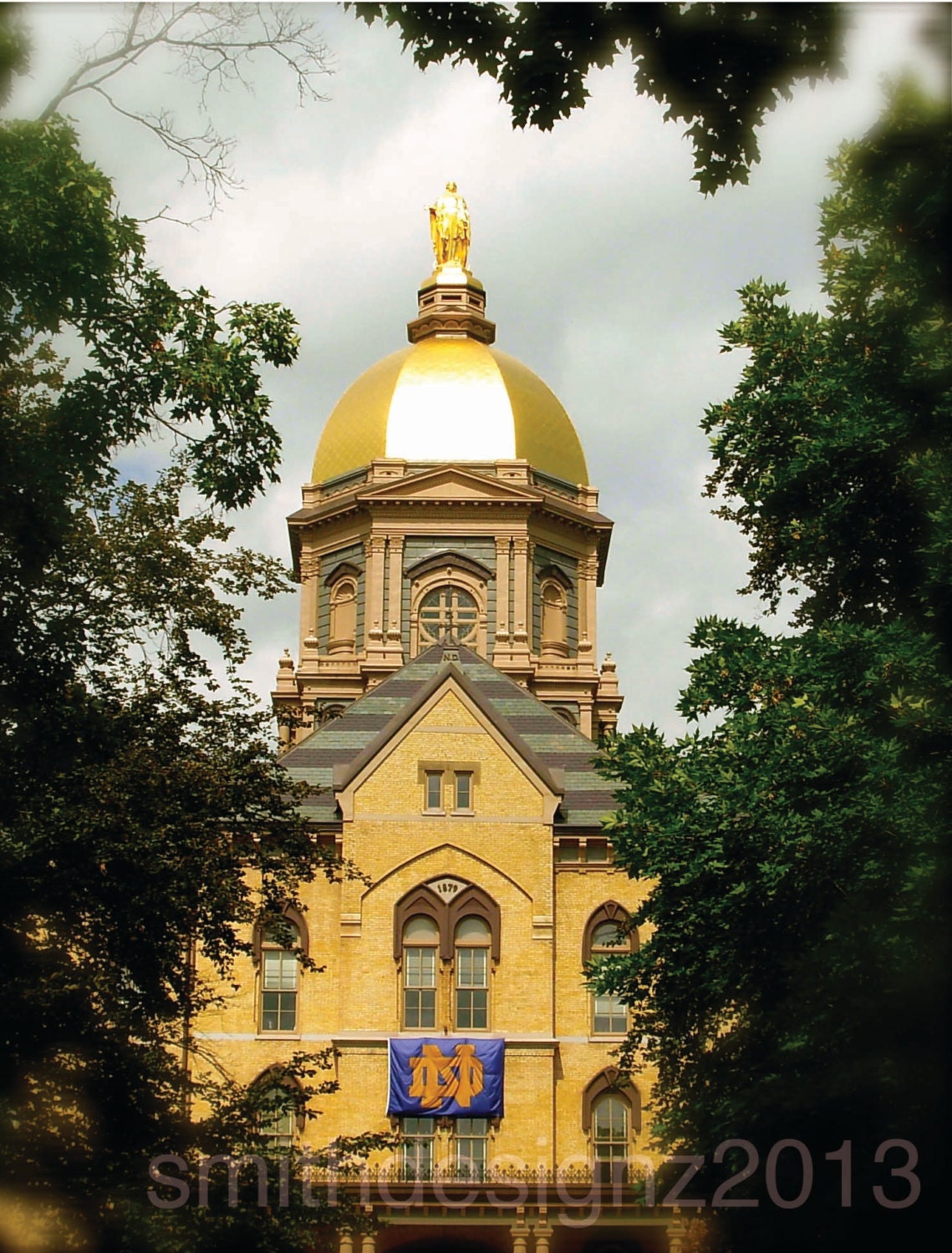 Notre Dame Decal, University, Decal, Golden Dome Decal, Fighting Irish