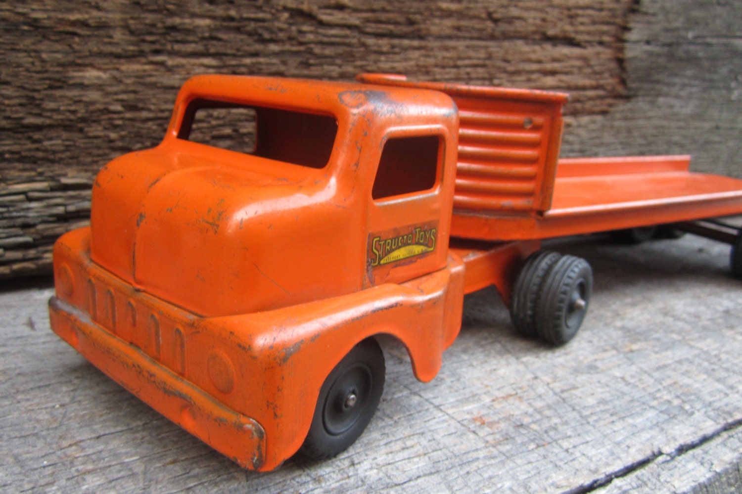 Vintage Metal Toy Truck 1940s or 50s STRUCTO Pressed Steel