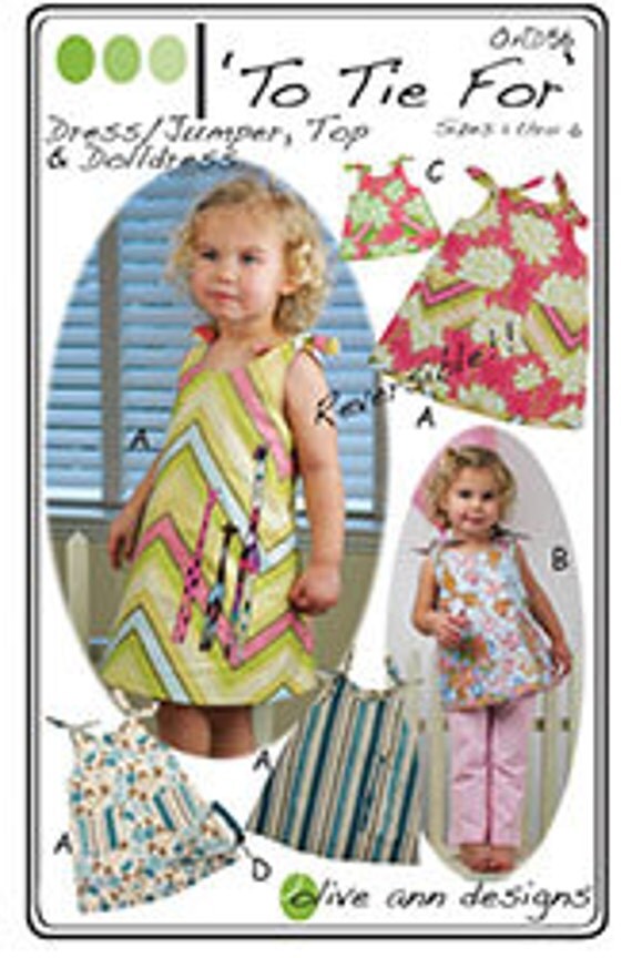 Pattern To Tie For Jumper Dress For Size 16 by GabbysQuiltsNSupply