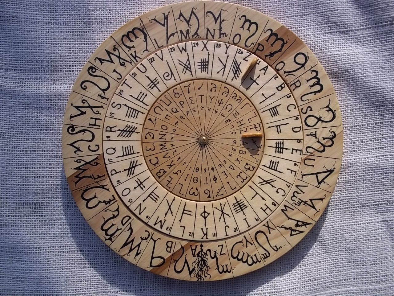 Cypher Wheel Cipher Disk Theban Ogham Enochian & by Cypherwheel