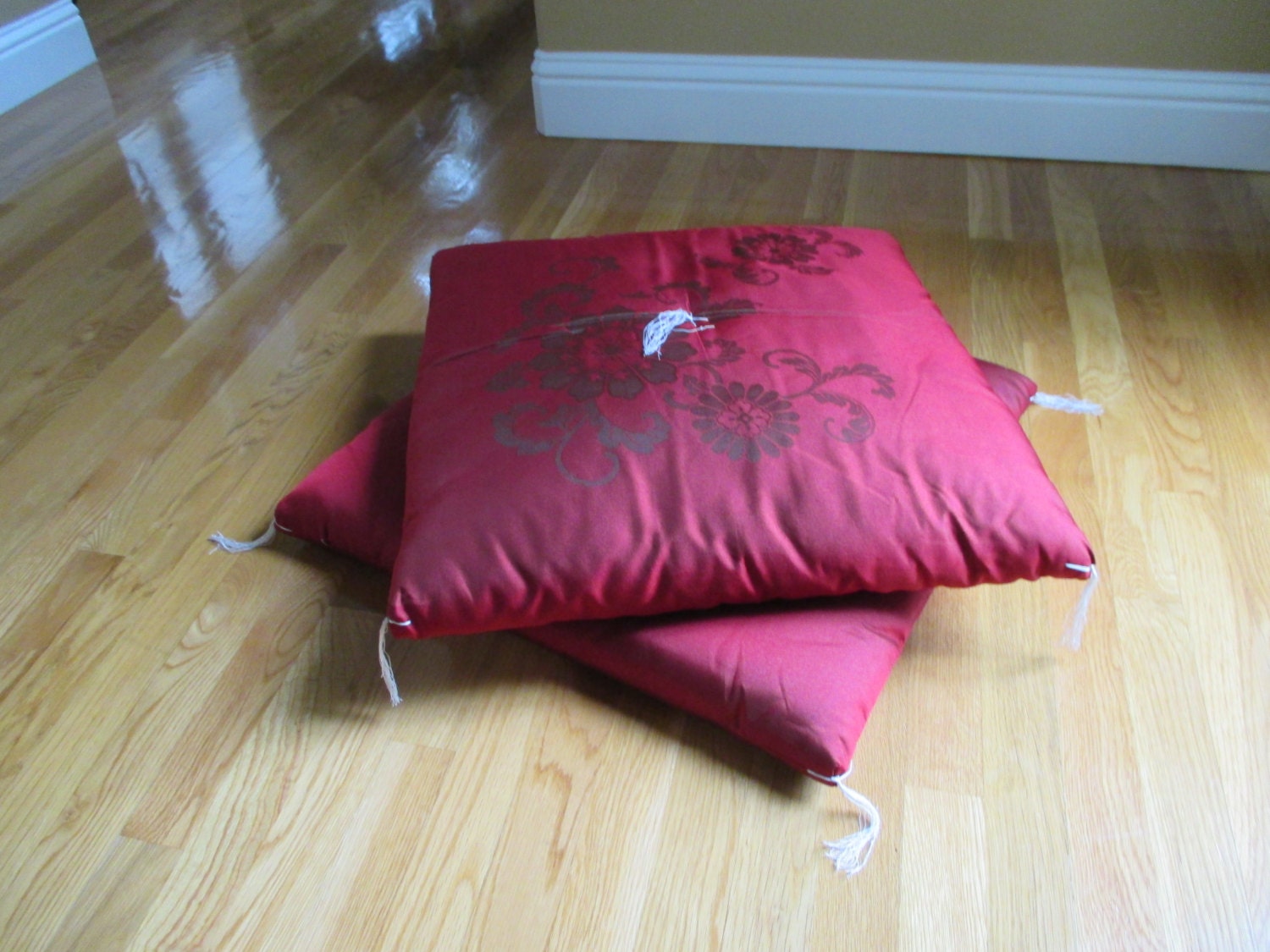 Vintage Japanese Floor Cushion Set of Two by aprilleialoha