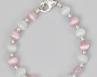 Pink and White Baby Bracelet (bctp)