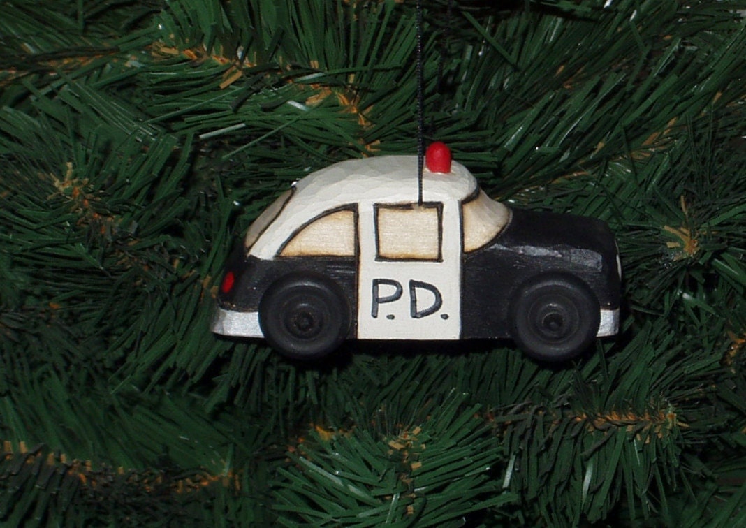 Cop Car/Squad Car/Police Car Christmas Holiday Ornament