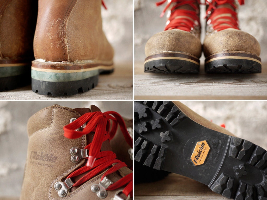 vintage Raichle swiss hiking boots 10 W
