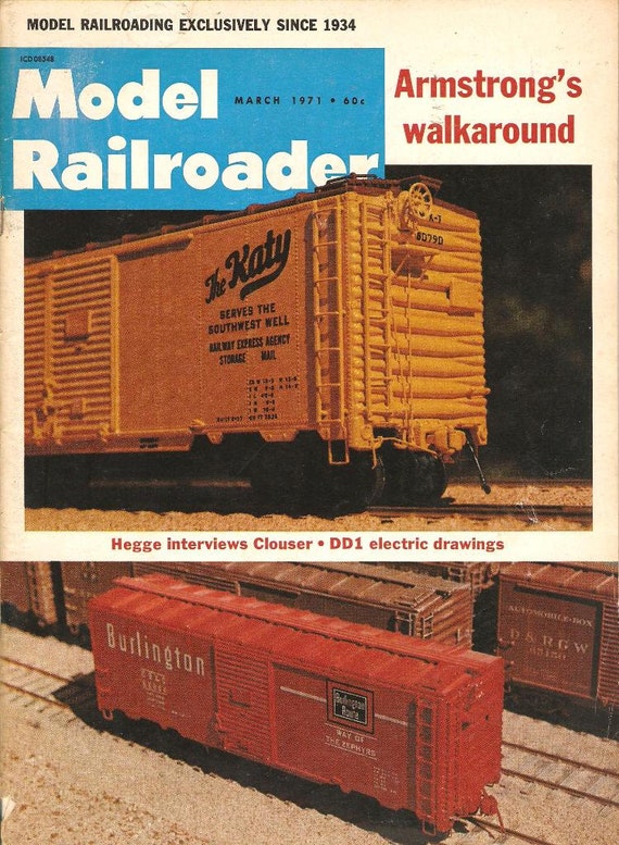 Model Railroader Magazine March 1971 by AmericanQuiltWorks on Etsy