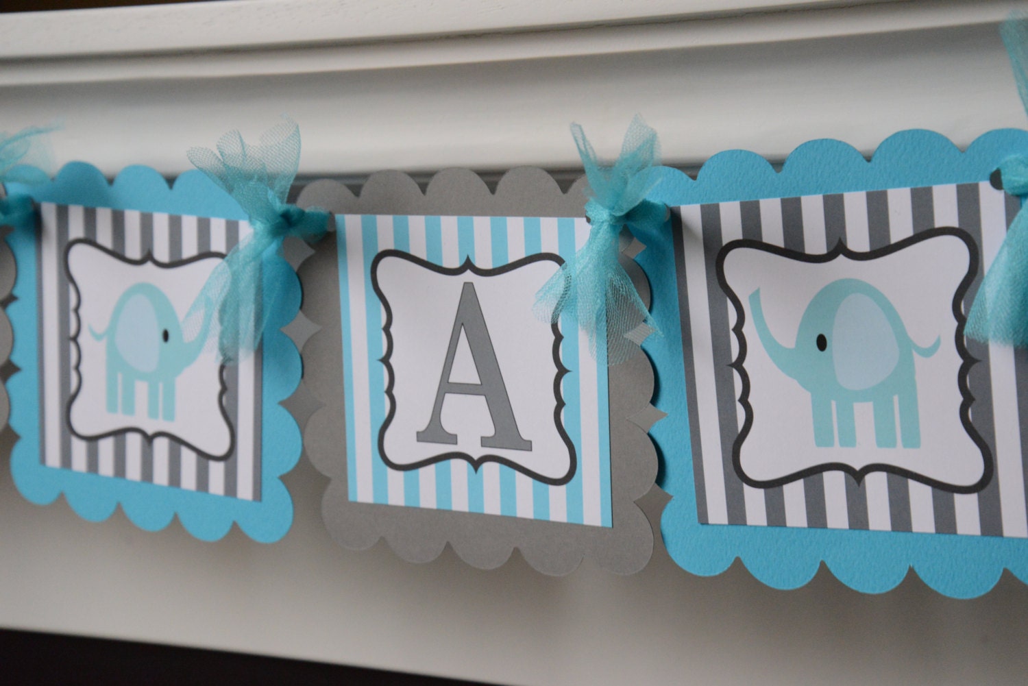 It's a Boy Elephant banner Elephant baby shower elephant