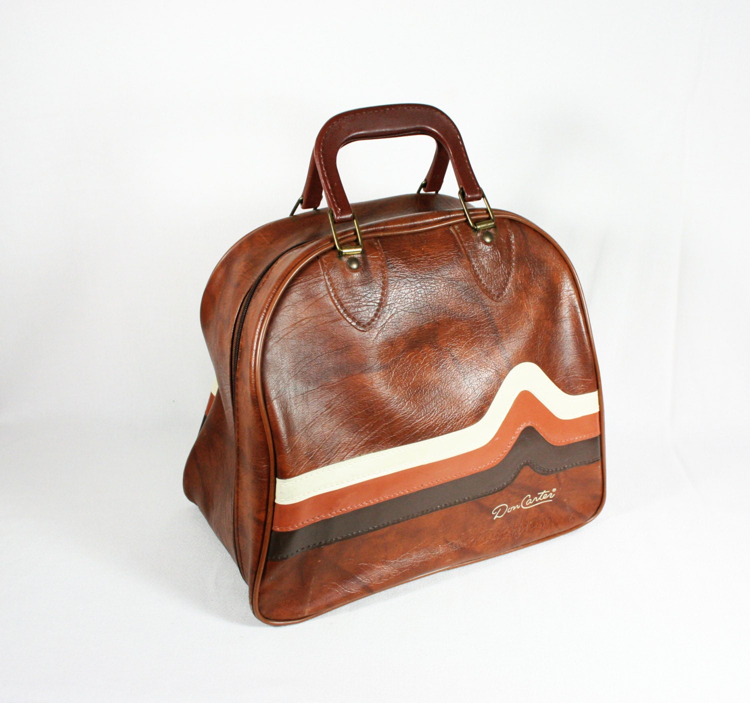 Vintage Don Carter Signed Bowling Bag