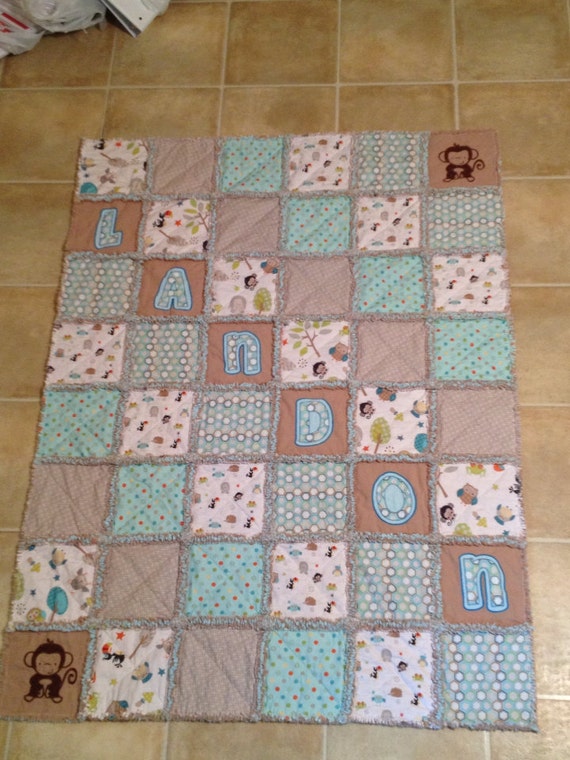 pattern blanket baby for flannel quilt brown similar blue rag to boy animals Items Baby