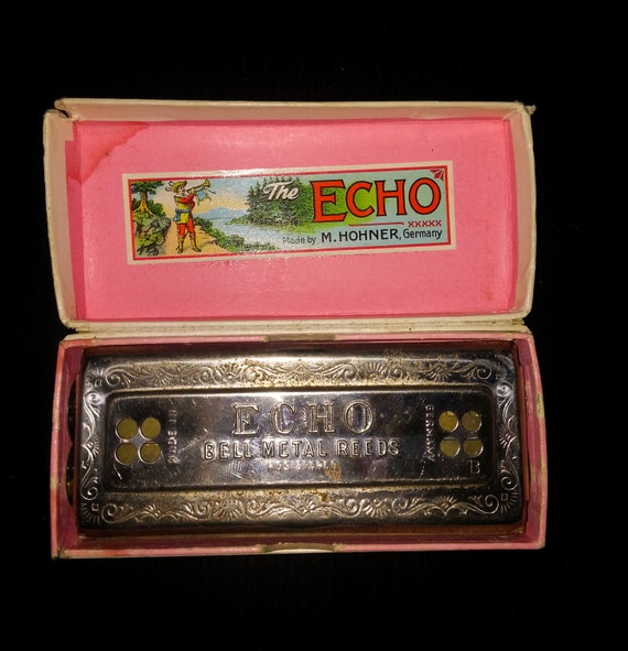 Vintage Harmonica The Echo Harp Made by M.Hohner Germany
