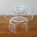 Fire King Clear Bowls 4.5" , Set of Four (4) for Cereal, salad, Deserts or Food Prep, Vintage 1960s