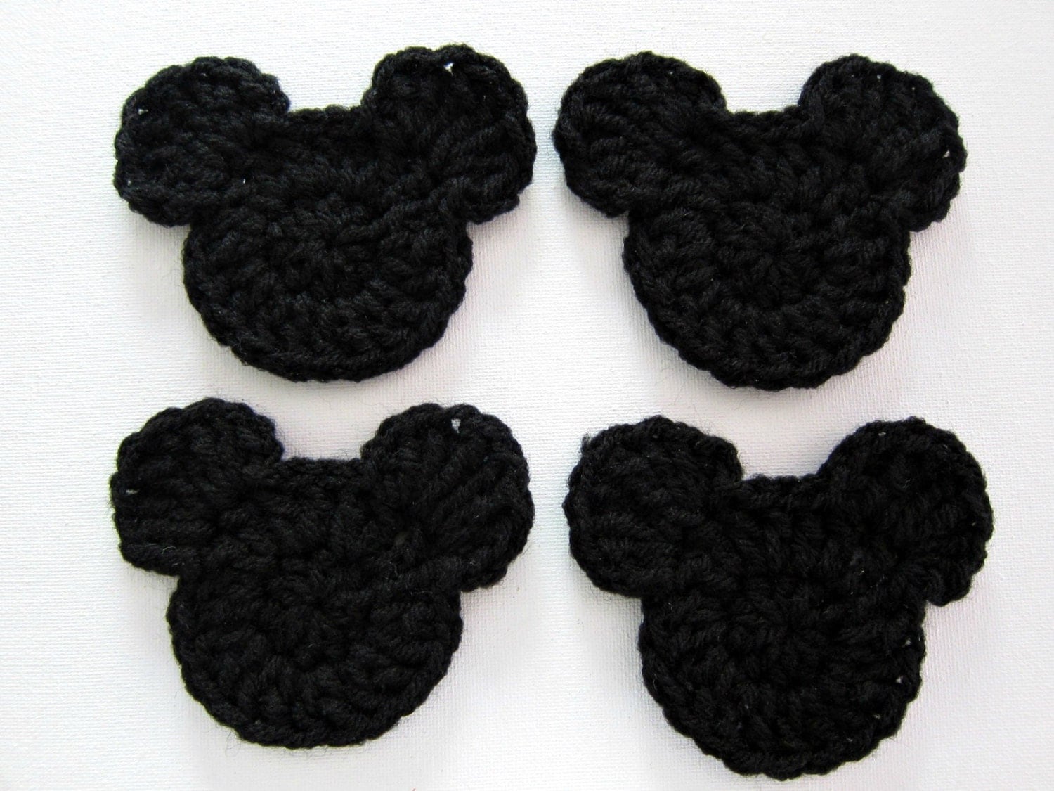 1pc Crochet MICKEY Silhouette Applique 1pc-crochet-mickey-silhouette-applique