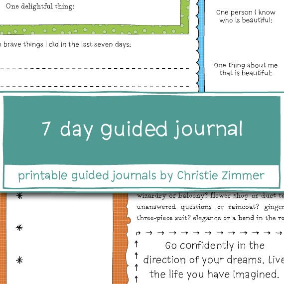 7 Day Printable Guided Journal