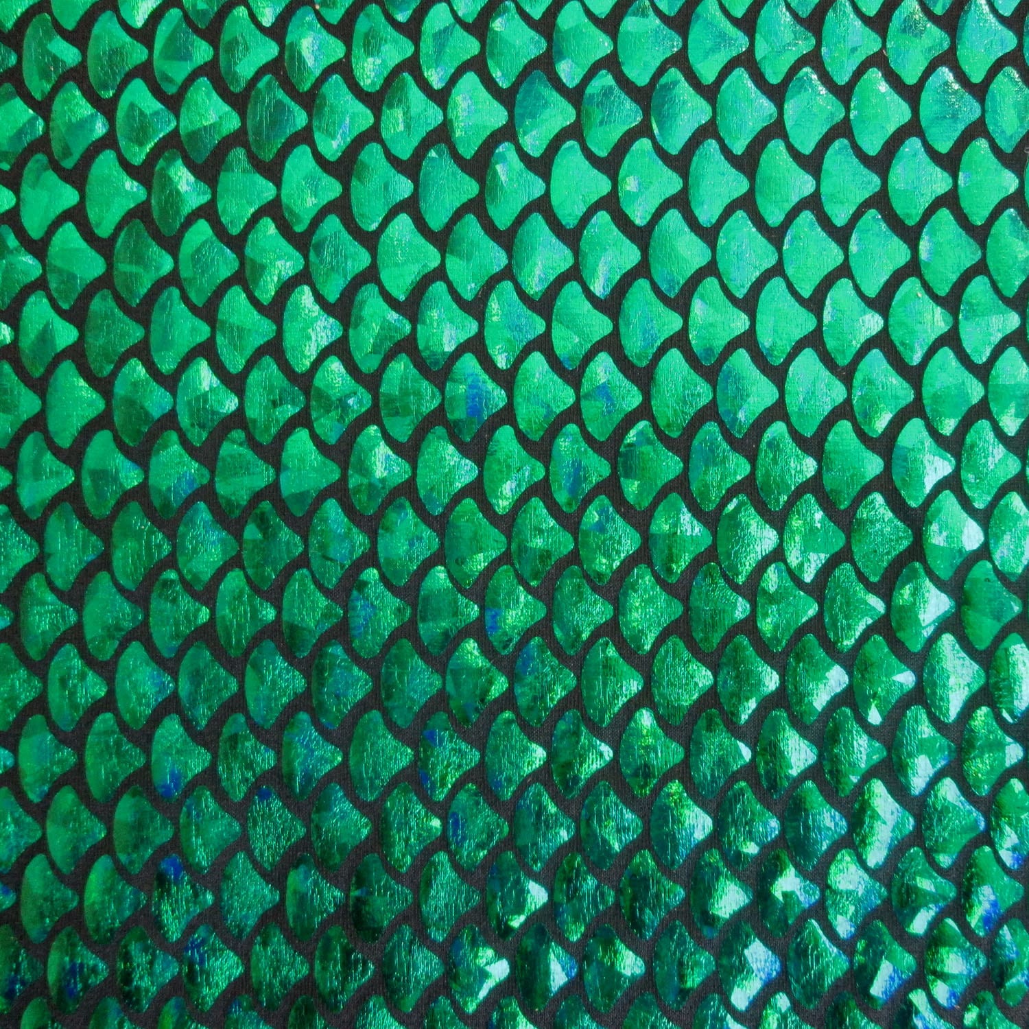 Spandex Mini Mermaid Fish Scale Green 58 Inches Wide Fabric By