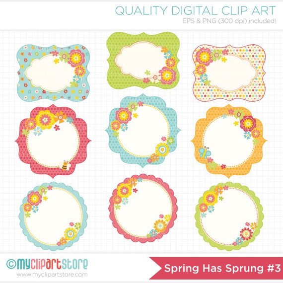 Frames Floral Frames / Spring Has Sprung SHS 3 Digital