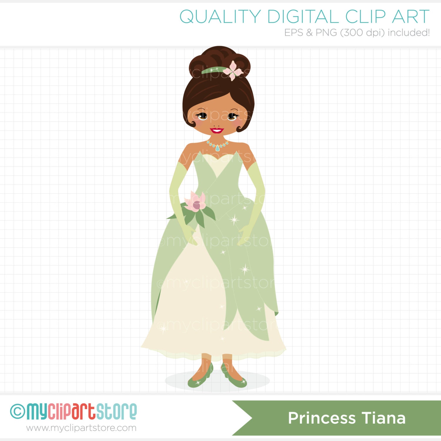 Download Frog Princess / Princess Tiana Clip Art / by MyClipArtStore