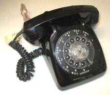 old radio clock phone