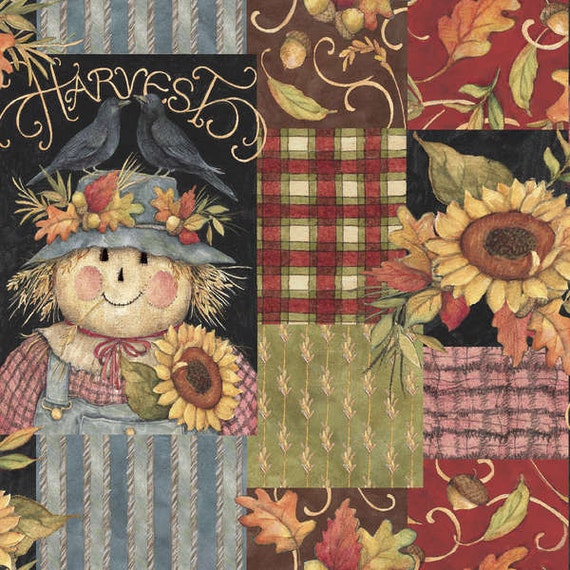 Harvest Time Patch Cotton Fabric Seasonal 2013 by weiselect