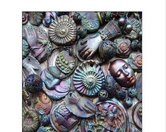 Faux Raku a PDF Coloring and Effects Tutorial by Janet Loomis of Anvil Artifacts