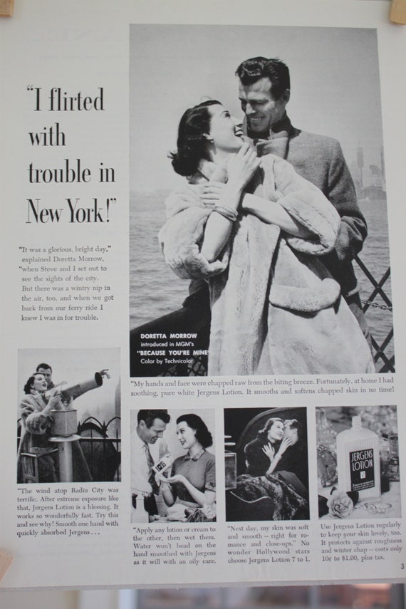 Vintage Jergens Hand Lotion Ad Flirted With Trouble In New
