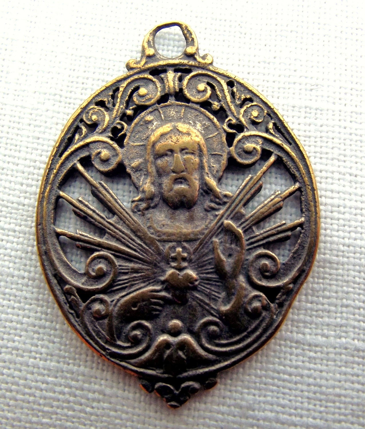Bronze Sacred Heart Medal