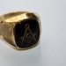 Vintage Mens Masonic Ring 10kt GF 1930s Jewelry