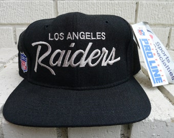 Deadstock LOS ANGELES RAIDERS 1980's vintage Sports Specialties Script ...