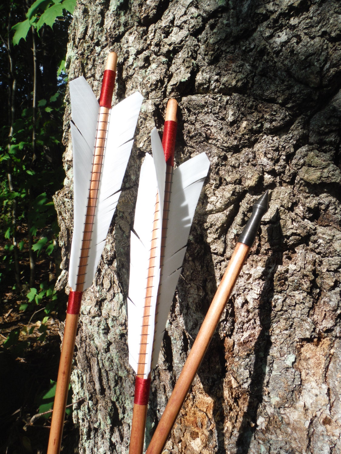 Traditional wood archery arrow Medieval Style archery arrow