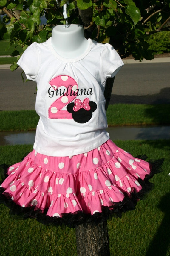 Minnie Mouse birthday Personalized Girls Birthday Minnie Pink