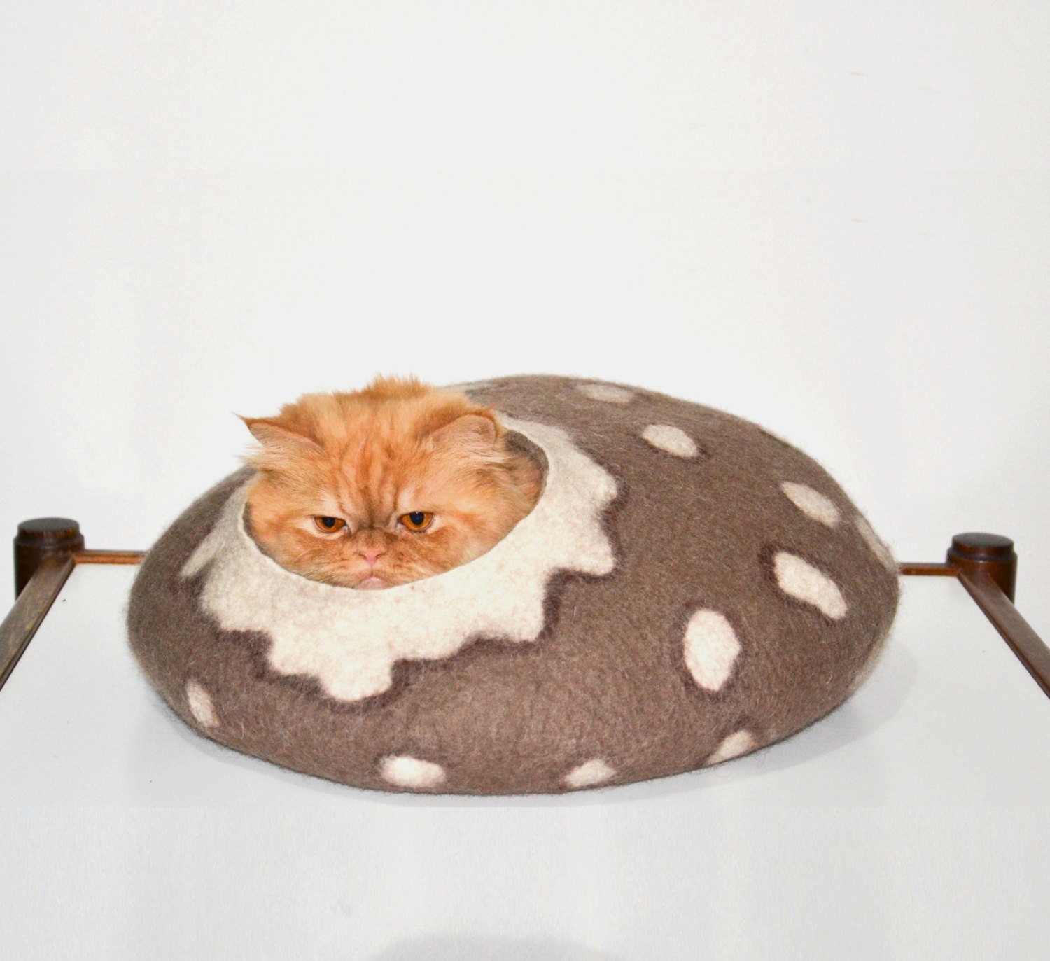 Cat bed cave pets bed brown savannah