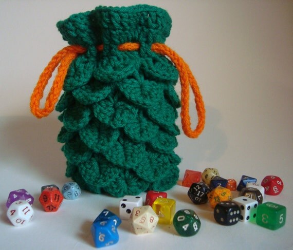 crochet dragon bag