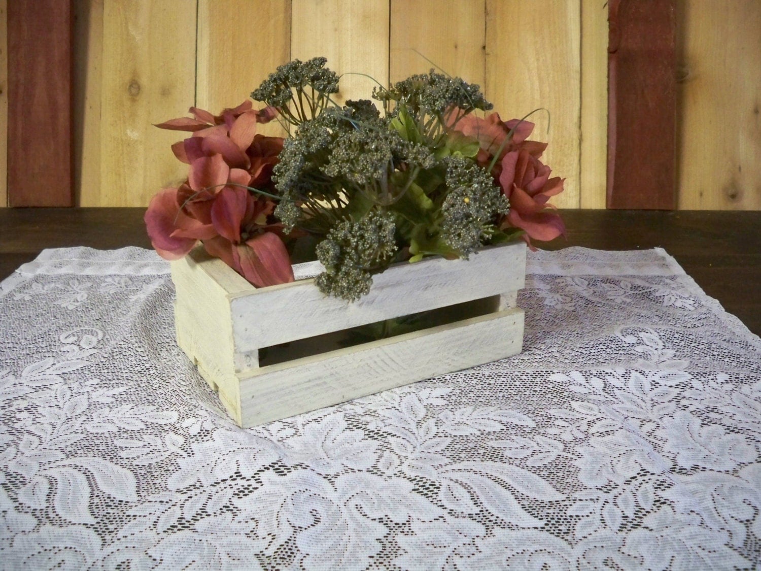 Wood Crate Wedding Centerpiece Crate Centerpiece Wood Crate