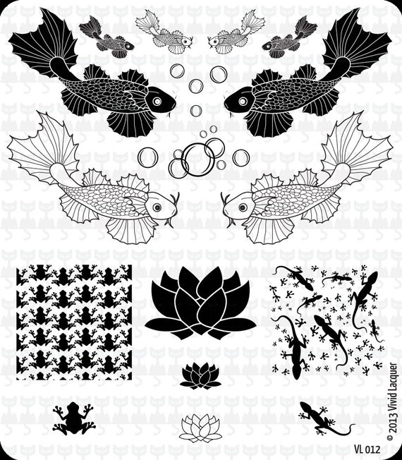 VL 012 Nail Art Stamping Plate