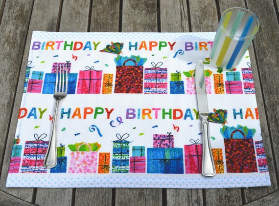 Place mat/ Birthday Place mat for child or adult/ Eric Carle, The Very Hungry Caterpillar