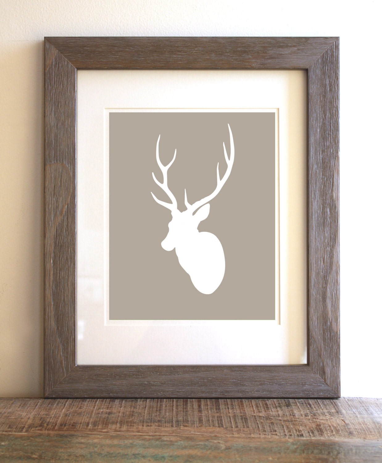 Deer Stag Antlers Art Print Wall Art Home Decor by colorarts